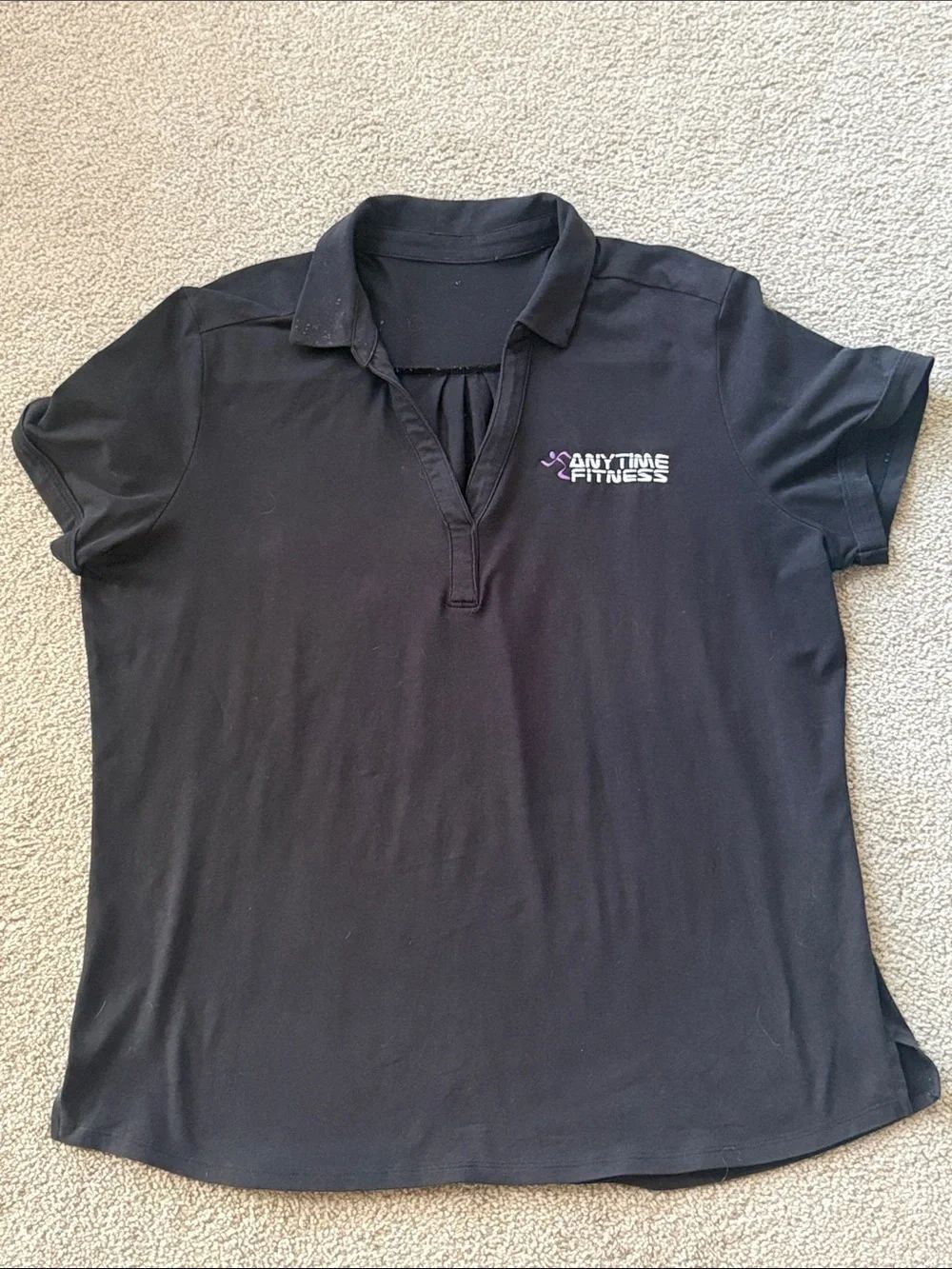 Anytime Fitness Women's Staff Black Polo Top!